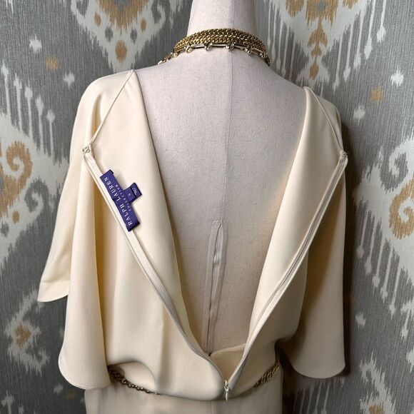 Ralph Lauren Collection Resort 2014 Ivory Silk Batwing Shift Dress - Picture 12 of 17